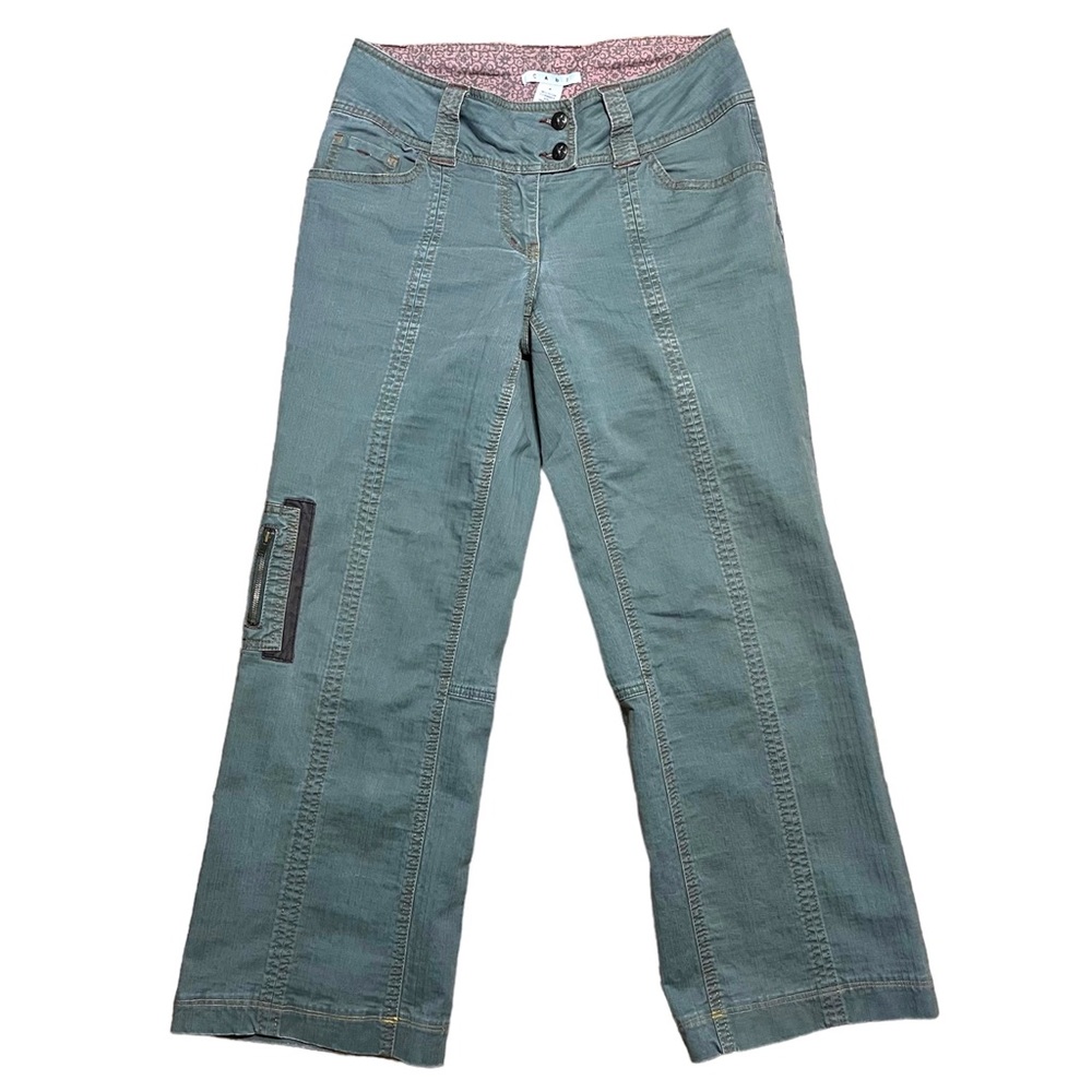 CAbi Green Wide Leg Pants